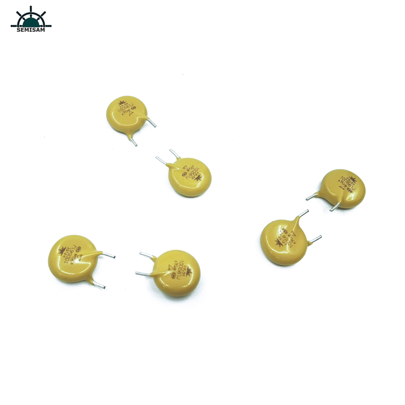 Κίνα ODM Electronics Components, Κίτρινο Mov 10mm 10D561 560V οξείδιο του ψευδαργύρου Varistor Mov για οικιακή συσκευή